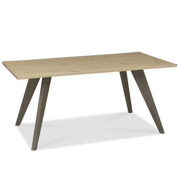 Bentley Designs Cadell Aged Oak 6 Seater Dining Table & 6 Upholstered Chairs